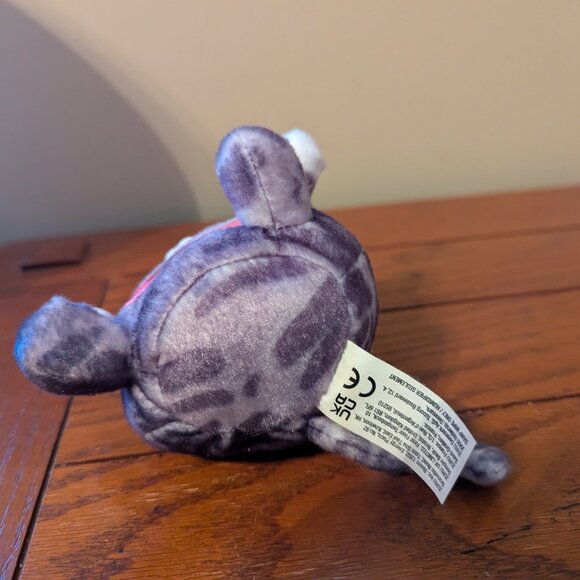 Zuru Rainbocorns Gray Tabby Cat Unicorn 4" Mini Plush Stuffed Animal Fish Tummy - Picture 9 of 11